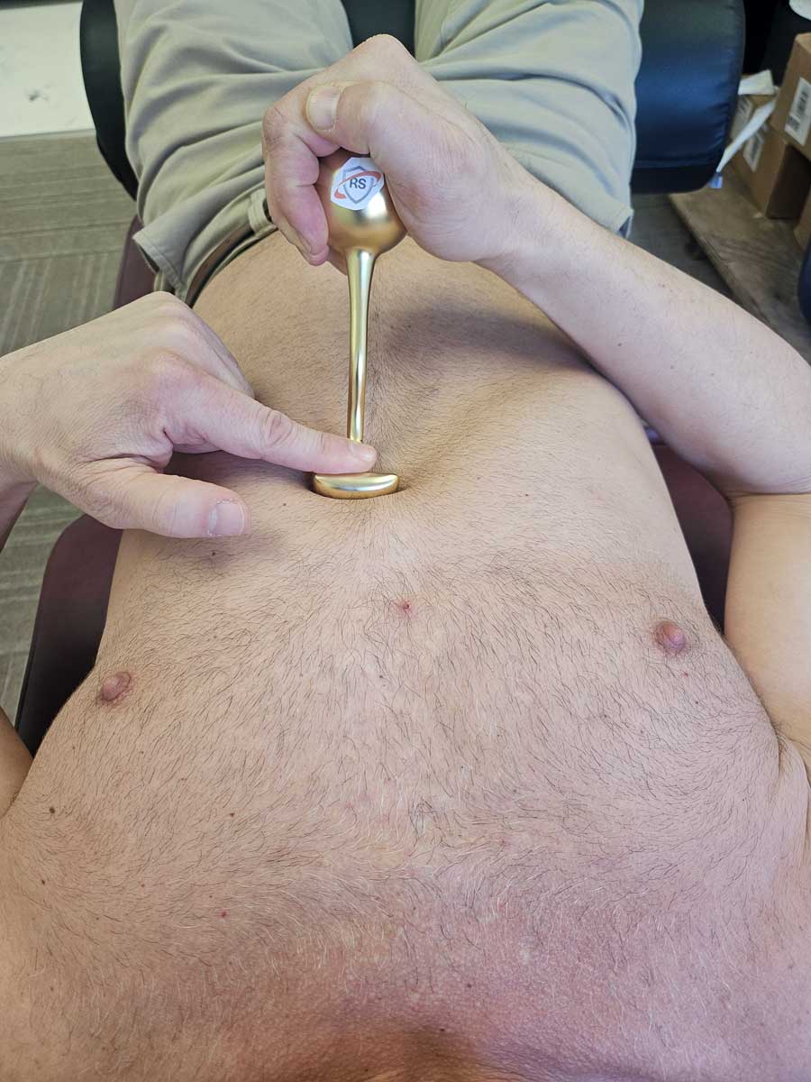 hand on ball