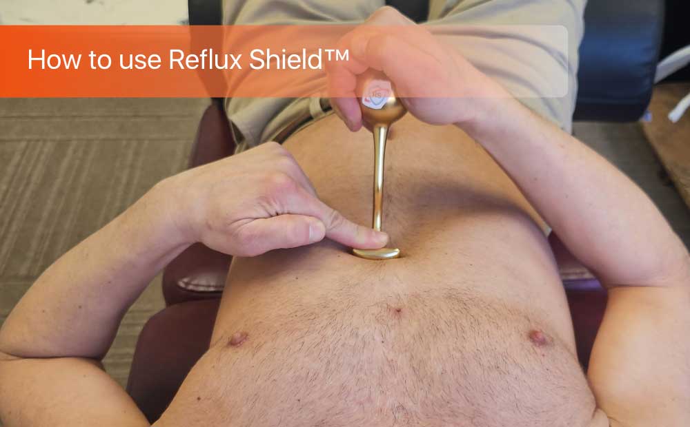 how to use reflux shield